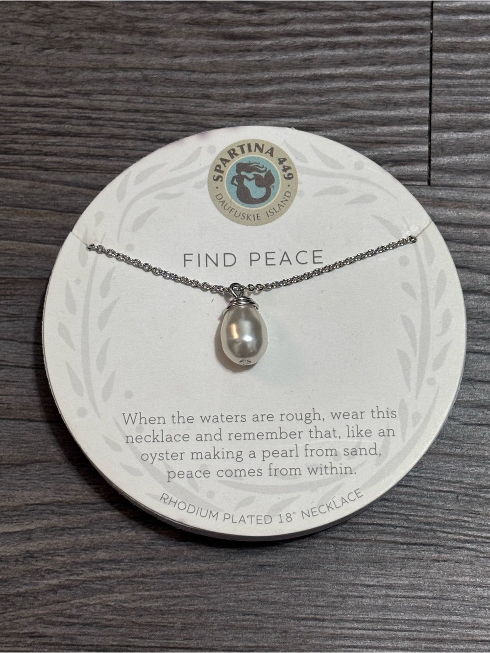 NWT Spartina Find Peace Necklace
